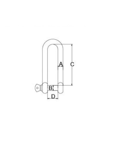 GRILLETE LARGO  8MM  (351208)