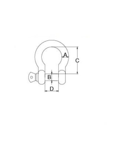 GRILLETE ANCLA 8mm.  (01308)