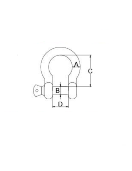 GRILLETE ANCLA 12mm.(351112)