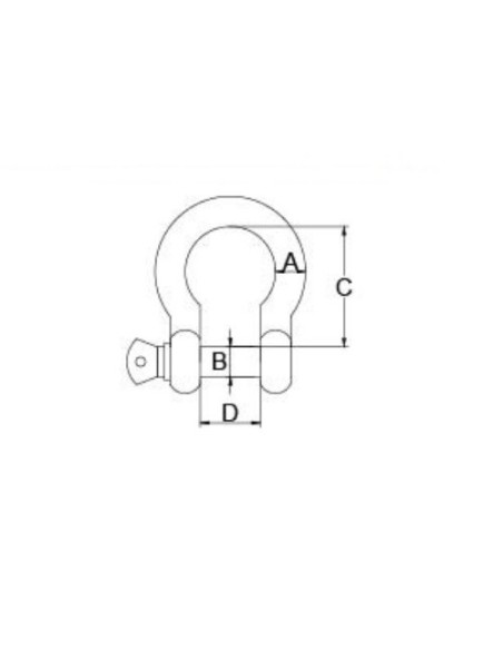 GRILLETE ANCLA 16mm.(351116)