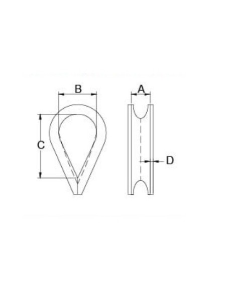 GUARDA CABO INOX. 12MM (321512)
