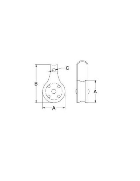 ROLDANA 10MM (N45 10 090) 300KG. ROLDANA 10MM (N45 10 090) 300KG.