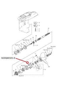 RTZ132 CARCASA EJE HELICE