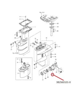 RTE83 CARCASA EJE HELICE