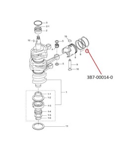 RTH24 ANILLO PISTON 1ST