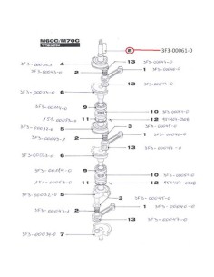 RTT46 Pasador Puno Biela