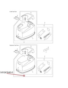 RTU85 TAPA MOTOR 6C HP 4TIEMPOS