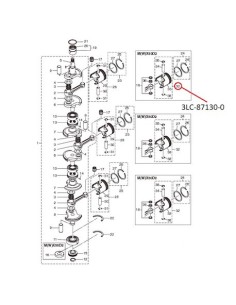 RTV82 KIT REPARACION PISTON STD MX50