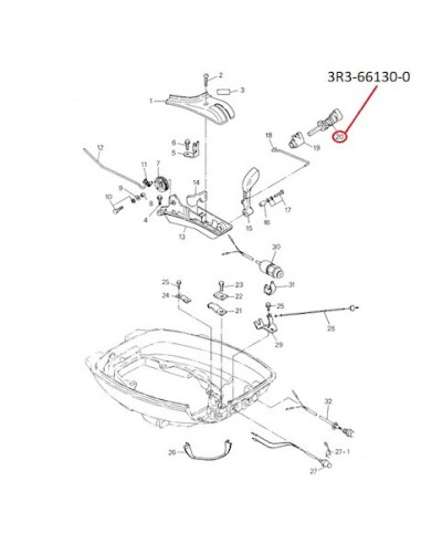 RTZ99 ASIENTO EJE PALANCA DE CAMBIO