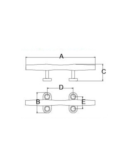 CORNAMUSA ACERO INOX 125mm.(210205) CORNAMUSA ACERO INOX 125mm.(210205)