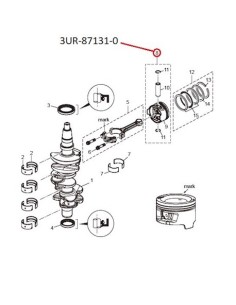 RTZ301 KIT REPARACION PISTON(0.5 O/S) 