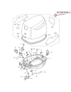 RTX53 TAPA MOTOR MFS8/9.8 A3 GRIS