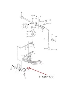 RTW45 SOPORTE CAMBIO VELOCIDAD