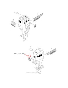 RTW73 CALCOMANIA MOTOR115HP