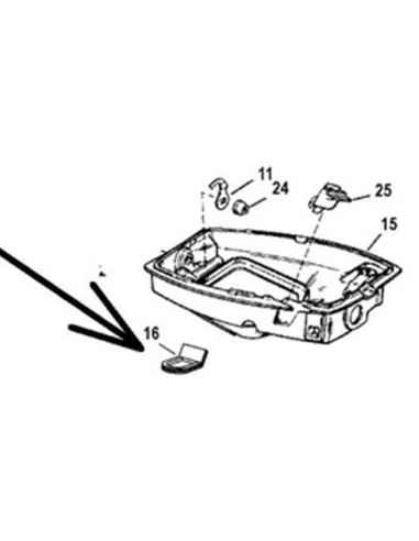 Tapón Bandeja Mercury 6-15hp