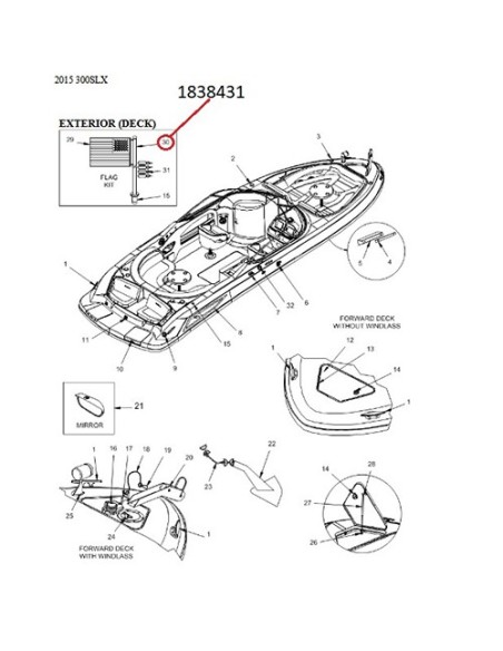 Mástil Asta Bandera ss Magnético