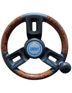 VOLANTE 13.5 PULG.C/POMO IMIT.MADERA (BBH-158W)