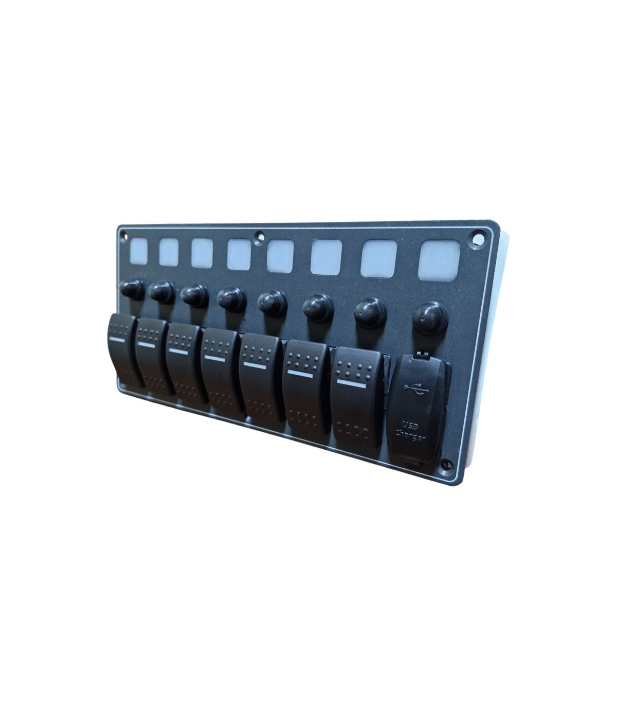 PANEL 7 INTERRUPTORES C/CARG.(C10418)12-24V
