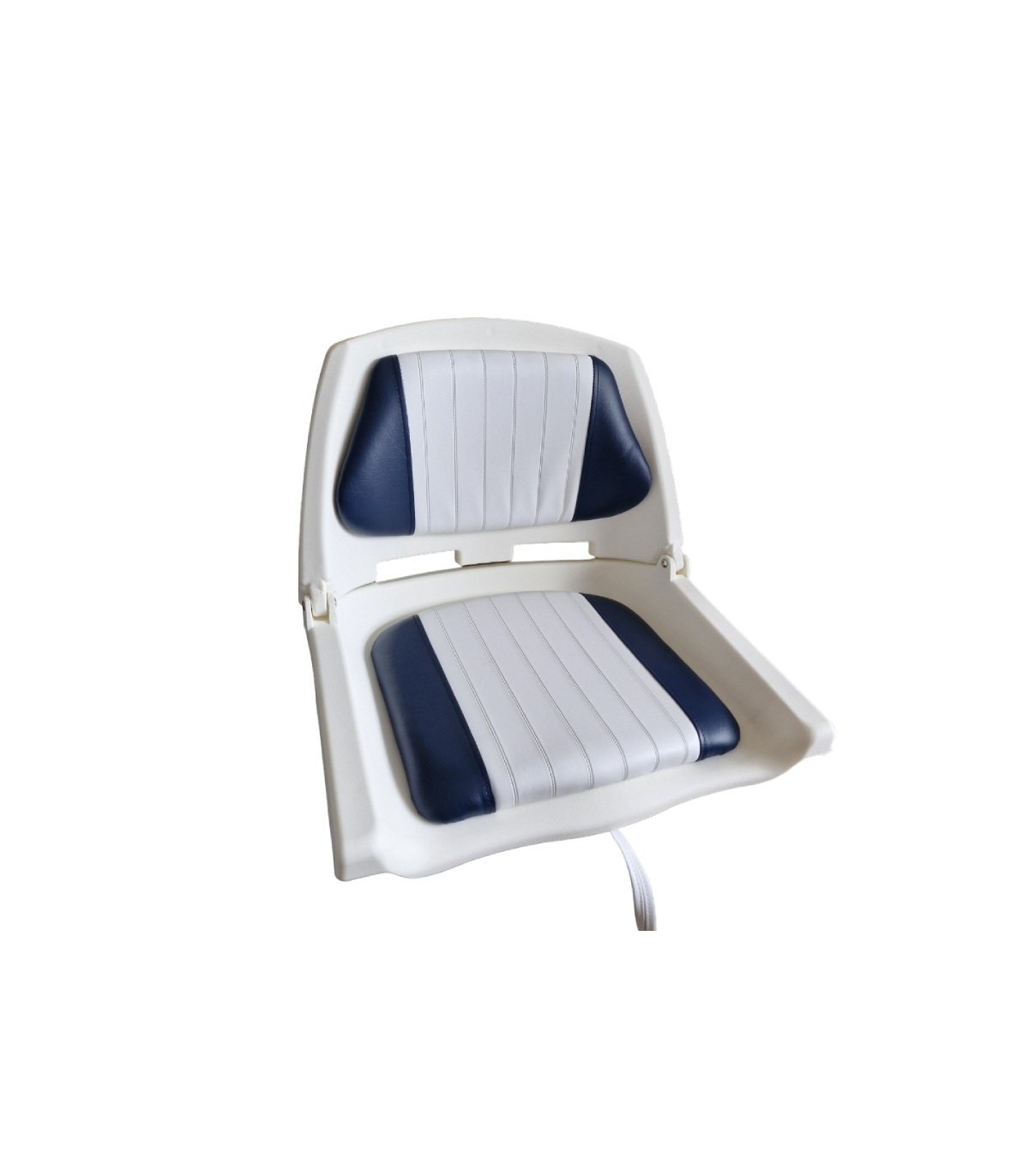 ASIENTO PVC C/ TAPIZ BLANCO/AZUL (C12504-W)