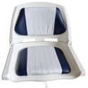ASIENTO PVC C/ TAPIZ BLANCO/AZUL (C12504-W)
