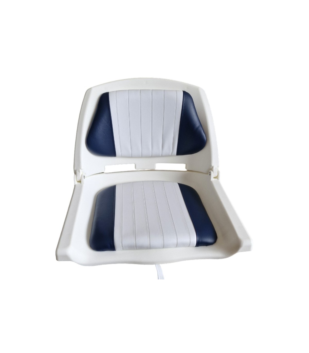 ASIENTO PVC C/ TAPIZ BLANCO/AZUL (C12504-W)
