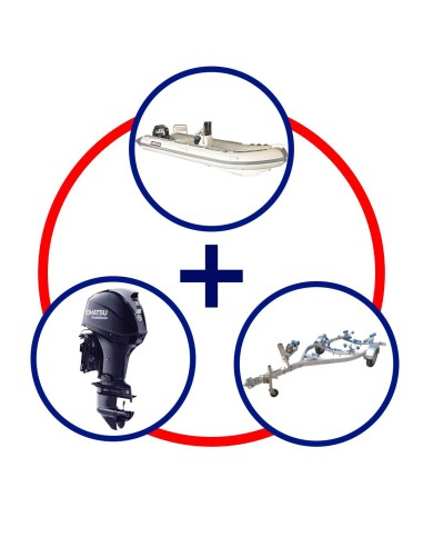 KIT BOTE HIDRO RIB 480A+ MOTOR MFS50HP AETL +...