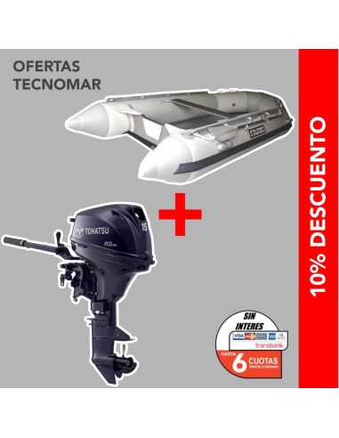BOTE FARIO360 PLEG.+MOTOR TOHATSU 4T MFS15 ES