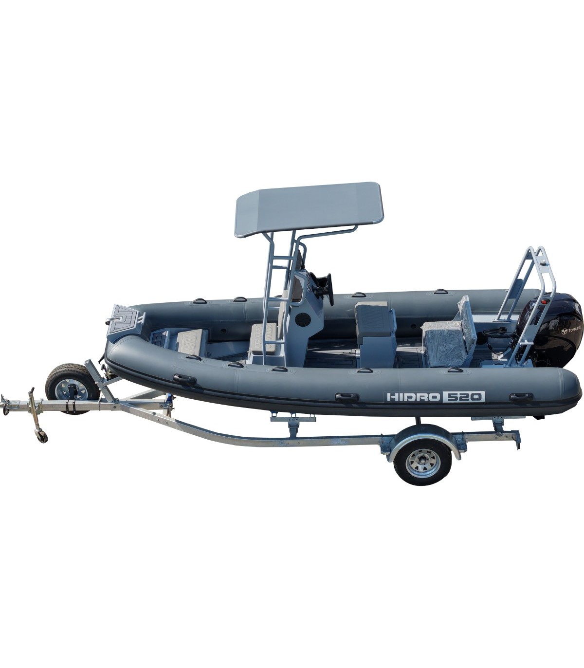 KIT BOTE HIDRO 520 + MOTOR MFS90 HP + COBIA 550 + ACCES.