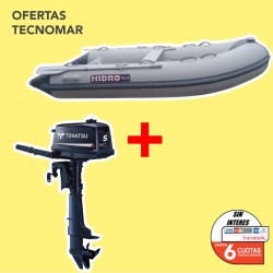 KIT HIDRO ALU 270 + MOTOR TOHATSU 5HP 2T