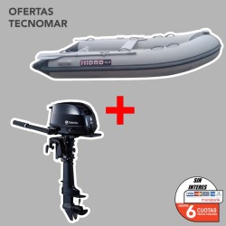 KIT HIDRO ALU 270 + MOTOR TOHATSU MFS 6HP