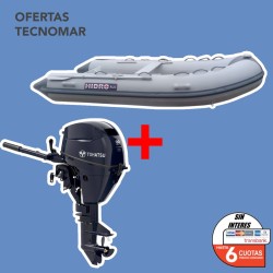 KIT HIDRO ALU 300 + MOTOR TOHATSU MFS 9.9HP