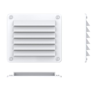 REJILLA VENTILACION 142X126.5mm(552702)BLANCA