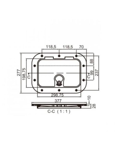 PUERTA CONSOLA 377X277mm.(C13709)