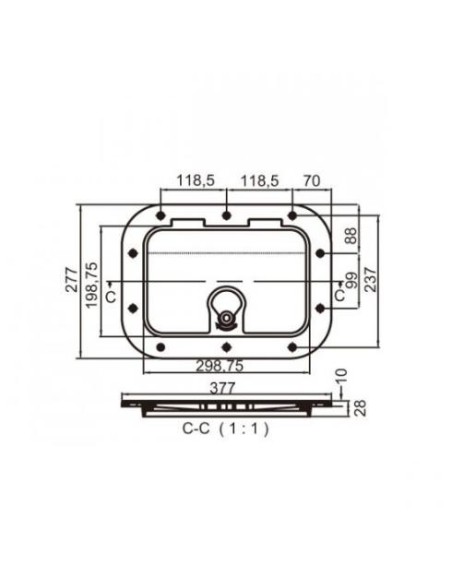 PUERTA CONSOLA 377X277mm.(C13709)