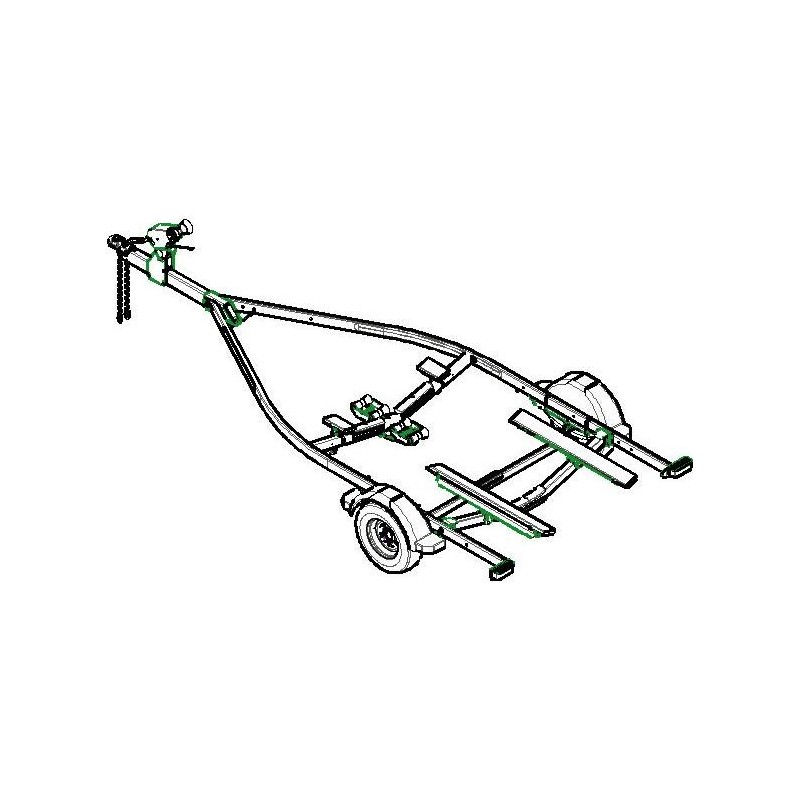 TRAILER G23 GALVANIZADO SLB2314L