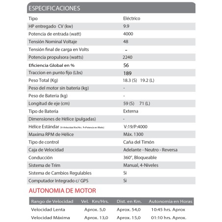 MOTOR CRUISE 4.0 TL(1223-00)