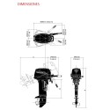 MOTOR TOHATSU 18 HP E2 L