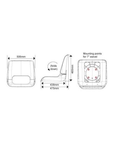 ASIENTO PVC AZUL/BLANCO (MA 703-31)