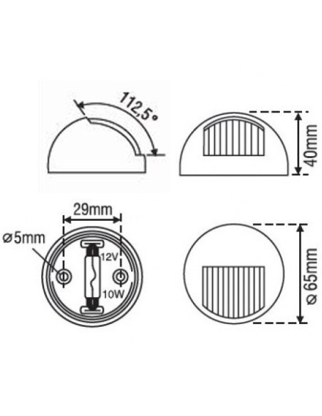 LUZ PROA VERDE Botes2.5 BL (30071) LUZ PROA VERDE Botes2.5 BL (30071)