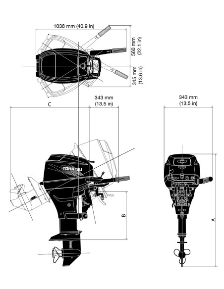 MOTOR TOHATSU MFS 15 HP ES MOTOR TOHATSU MFS 15 HP ES