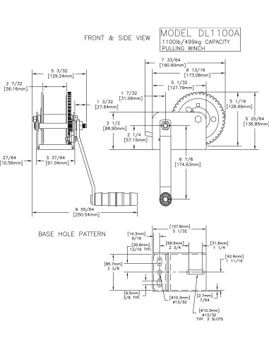 WINCHE 1100 LB   (DL1100)
