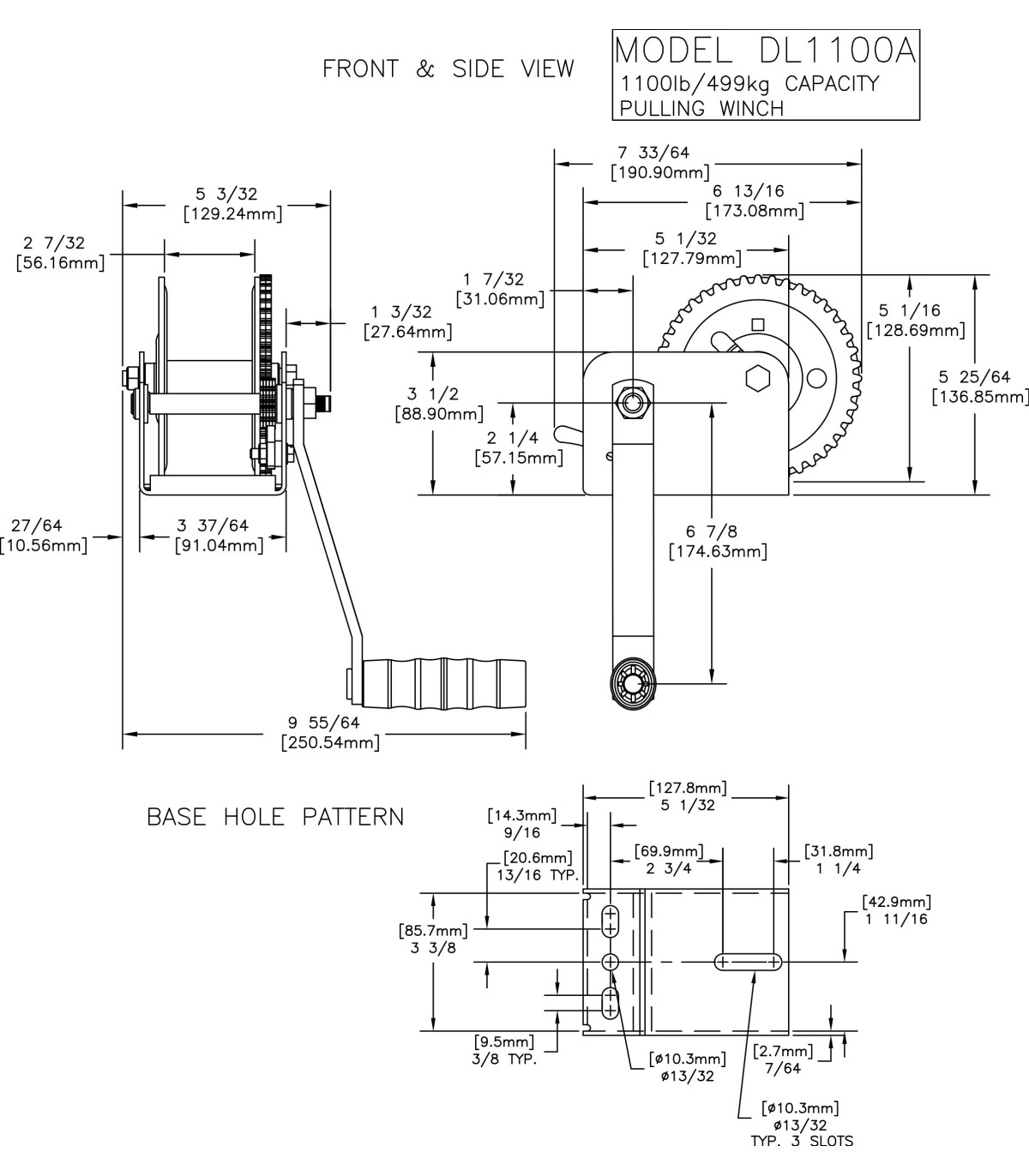WINCHE 1100 LB   (DL1100)