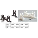 CLIP DOBLE PARA LUZ 3/4´´BLANCO(30381)