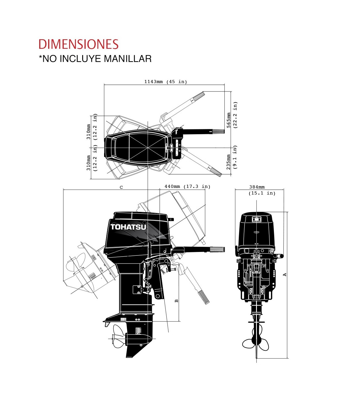 MOTOR TOHATSU 50 HP D2 EPTOS