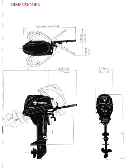 MOTOR TOHATSU MFS 20 HP E EFTS MOTOR TOHATSU MFS 20 HP E EFTS