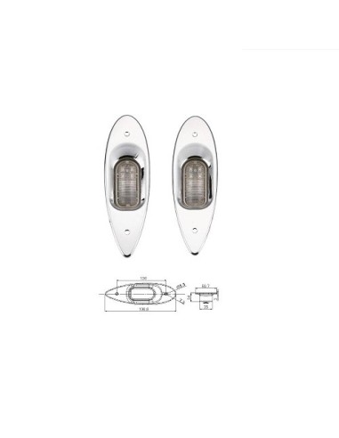 LUZ PROA LATERAL LED VERDE/ROJA (C91012)