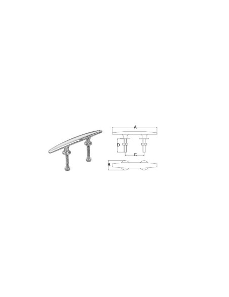 CORNAMUSA ACERO INOX.250mm (210710) CORNAMUSA ACERO INOX.250mm (210710)