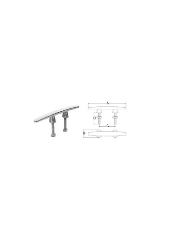 CORNAMUSA ACERO INOX.150mm (210806)